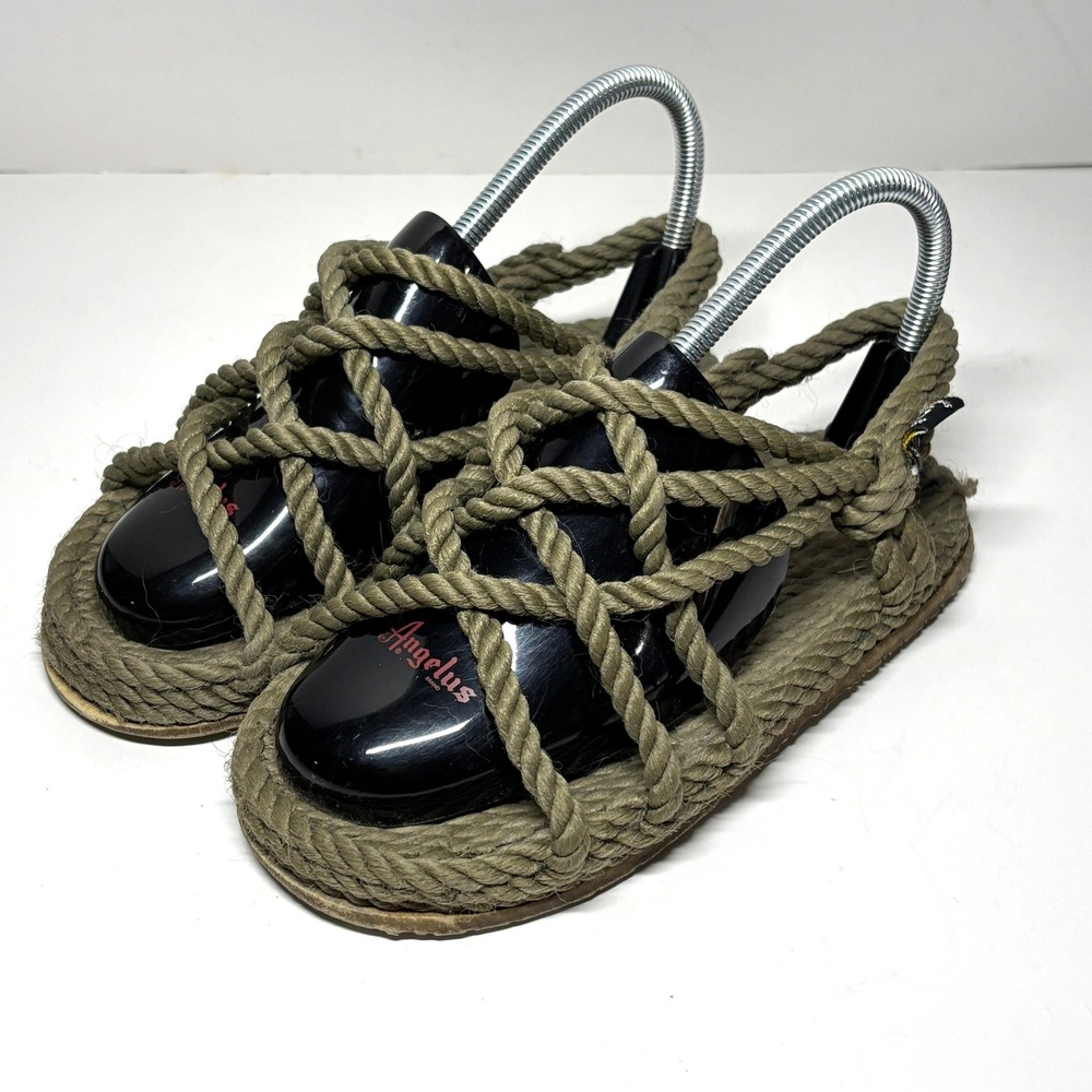 Nomadic 7 State of Mind Rope Sandals Womens Olive Green Vibram Sole Boho Hippie